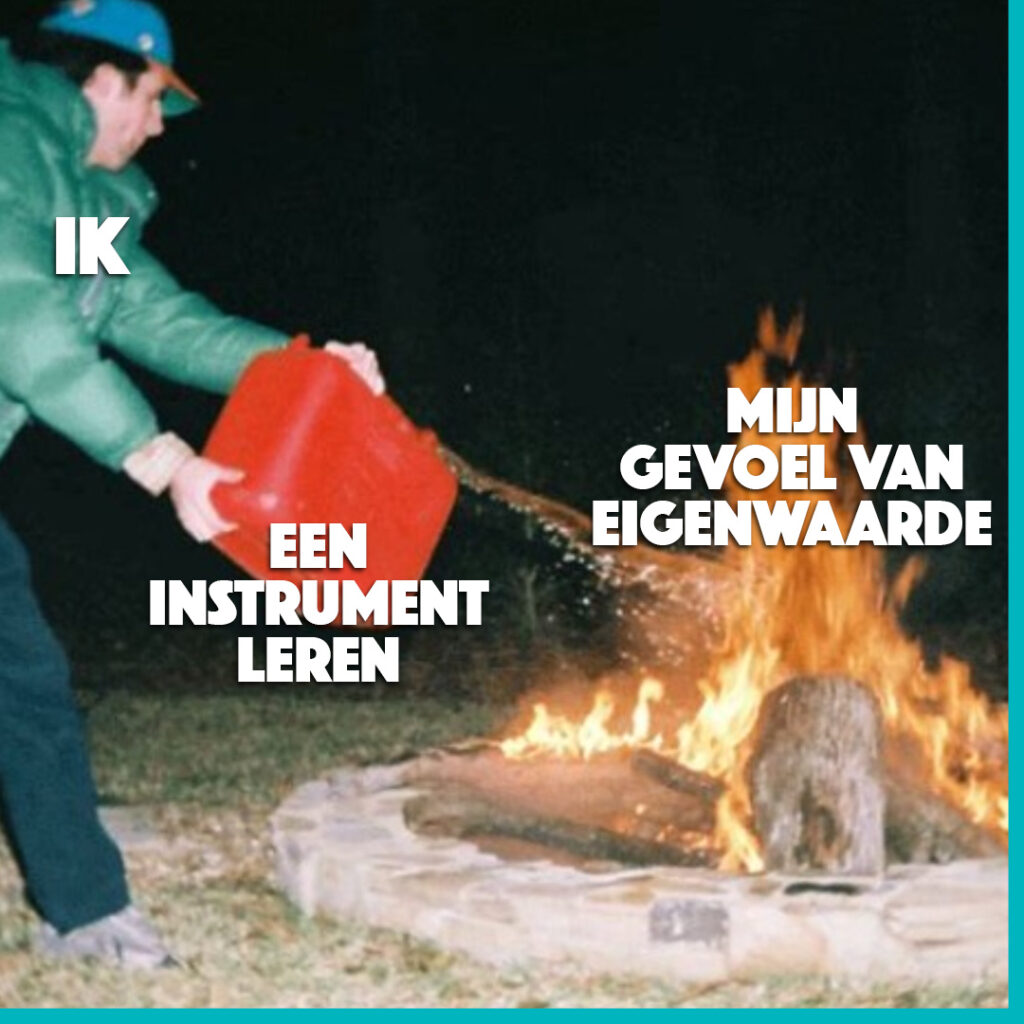 meme: Een Instrument Leren vs Zelfvertrouwen | 10 Onverwachte Voordelen van het Leren van een Instrument